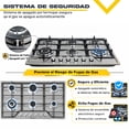 thumbnail image 3 of Parrilla de Gas Gutstark Home 6 Quemadores Acero Inoxidable, 3 of 8