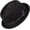 A Black, variant on Wide Brim Pork Pie Hat elt Hats Porkpie Derby edora