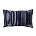 thumbnail image 3 of Pillow Perfect 598741 Tribal Stitches Navy & White Rectangular Throw Pillow, 3 of 4