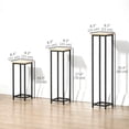 thumbnail image 3 of Outsunny 3 Packs Plant Stand Indoor, Metal Plant Stand, 3 of 10