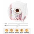 thumbnail image 6 of 13 Inch Round Placemats Set of 4, Pink Pumpkin Non Slip Heat Insulation PP Table Mats, Thanksgiving Fallen Leaves Autumn Stripe Washable Place Mats for Kitchen Dining Party Table Decor, 6 of 7