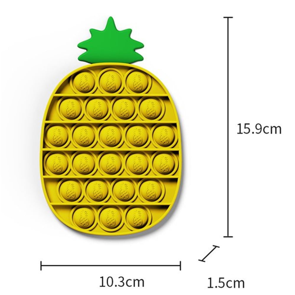 H Grossman HGL Ananas Push Popper-SV21099 Papier Bulle Fun FIDGET Pop fruits 
