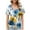 #04Blue, variant on Women's Summer Top Casual Shirts V Neck Short Sleeve T-Shirts Fashion Floral Print Loose Blouses Pullover Spring Tunic Tops for Women