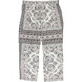 thumbnail image 2 of P.J. Salvage Womens Mosaic Print Pajama Lounge Pants, Multicoloured, Plus Size, 1X, 2 of 2