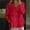 Red, variant on Holzkary Boho Peasant Tops for Women Gauze Cotton 3/4 Sleeve Loose Fit Floral Embroidered Blouses Grandmas Chic Clothing New Solid Color Loose Large Size Long Sleeved T Shirt Grey L