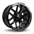 thumbnail image 2 of 18 Inch Black Rims (Set of 4) for 2007-2013 Chevrolet Avalanche, RTX 82978-BL, 2 of 9
