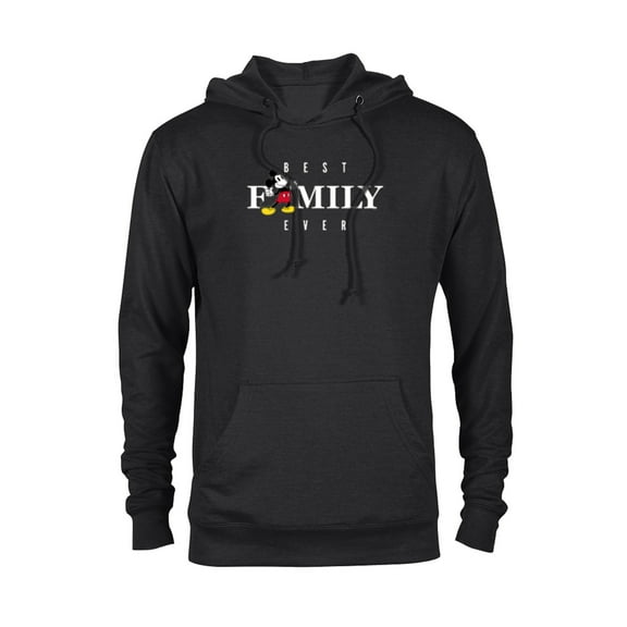 Disney Mickey Mouse Thumbs Up Best Family Ever Vacation Trip- Pullover Hoodie for Adults - Customized-Black