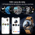 thumbnail image 5 of Reloj Inteligente Para Hombre Smartwatch Bluetooth, negro/cafe, 5 of 5
