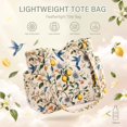 thumbnail image 5 of Gocvo Multiple Pockets Corduroy Bag, Large Tote Bag for Women, Ladies Bag Casual Hobo Handbags(Lemon Hummingbird), 5 of 11
