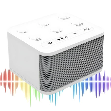 Big Red Rooster Sleep Sound Machine - White Noise Device for Kids and Babies with Rain and Nature Sounds - Portable Noise Cancellation for Nap Time, Bedroom, Nursery, or Office - 4x4x3 in