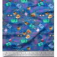 thumbnail image 1 of Soimoi Rayon Fabric Camera,Hat & Briefcase Travel Fabric Prints by Yard 42 Inch Wide, 1 of 1