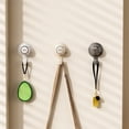 thumbnail image 1 of Ganchos de pared sin marcas - ganchos adhesivos plásticos blancos, amarillos y grises para la organización de cocina y hogar, sin necesidad de agujeros (pack de 3), 1 of 6