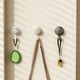 thumbnail image 1 of Fiudx Gancho de Pared Antimarcas, Diseño de Plástico Adhesivo, Instalación Sin Perforaciones, Ahorra Espacio, Organizador Versátil, Cocina, Sombreros, Bolsos, Llaves, Blanco, Amarillo y Gris, Tamaño, 1 of 7