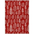 thumbnail image 2 of Addison Rugs Chantille Indoor/Outdoor Transitional Holiday Red Machine Washable Rectangle Rug, 5' x 7'6", 2 of 7