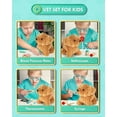 thumbnail image 4 of Pets Doctor Kit Toy, 21Pcs Pretend Play Pet Doctor Set for Toddlers, Realistic Wooden Medical Kit Role Play Set, Gifts for Boys Girls 3+ Years, 4 of 8