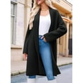 thumbnail image 5 of Womens Long Cardigan Sweaters Chunky Open Front Oversized Slouchy Knit Fall Trendy Coatigan Jackets, 5 of 6