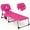 Pink, variant on Gymax Portable Beach Chaise Lounge Chair Folding Reclining Chair w/ Facing Hole Blue