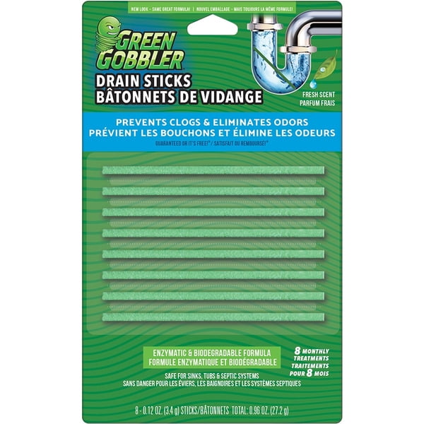 Green Gobbler Bio Flow Drain Strips (8-Strips)