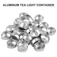 thumbnail image 2 of 200pcs Aluminum Tea Light Tins Can Scented Candle Making Container Empty Case for Candle Holding DIY Making (Silver), 2 of 6