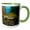 Green/White, variant on 3drose, Ornate Red Ear Slider Turtle - Na02 Dno0772 - David Northcott, 15oz Mug