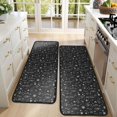 thumbnail image 4 of Kitchen Rugs Sets Of 2,Black White Halloween Symbol Pattern Anti Fatigue Kitchen Mat Rugs Non Slip Washable,Decorative Kitchen Floor Mats for Kitchen,Sink,Laundry,17"x47"+17"x47", 4 of 5