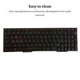 thumbnail image 1 of ABS Laptop Replacement Keyboard Upgrading Detachable High Transparencies Detachable Red Letter Stylish Fashionable Keypad Accessories Backlight, 1 of 7