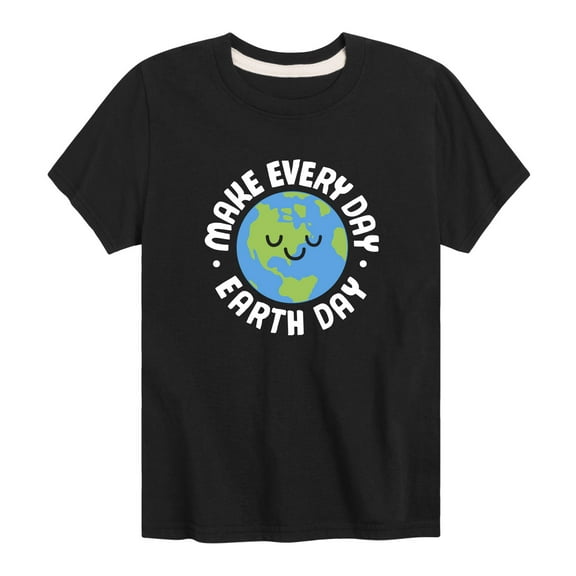 Instant Message - Make Every Day Earth Day - Youth Short Sleeve T-Shirt
