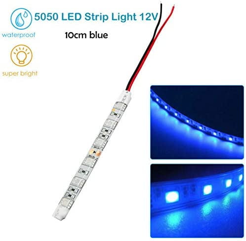 2x 12 LED 30cm 5050 SMD LED Strip Light Flexible 12V White Car Decor Accessories 