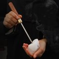 thumbnail image 2 of Stainless Steel Ice Pick with Safety Cover Wooden Handle Breaking Ice Tool for Kitchen Bars Picnics Camping, 2 of 7