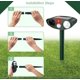 thumbnail image 4 of Ahuyentador de pájaros, ahuyentador de gatos verde, ahuyentador de animales con energía solar, ahuyentador ultrasónico, ahuyentador exterior impermeable con sensor de movimiento y luz intermitente para perros de granja, pájaros, zorros. oso de fresa Electrónica, 4 of 5