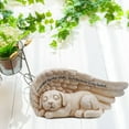 thumbnail image 4 of mynkyll Dog Angel Pet Memorial Statue Resin Sleeping Dog Memorial Statue To Honor Beloveds Pet Creative Handicrafts Ornament For Home Garden Yard (Dog Angel), 4 of 9