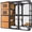 Brown (76.8"L x 35.8"W x 69.3"H), variant on Aivituvin Large Catio Outdoor Cat Enclosure with Condos, Wood Catio Walk in Cat House, Kitty Shelter Indoor with Waterproof Roof Gray