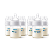 (2 pack) (2 Pack) Philips Avent Anti-Colic Baby Bottles - 4oz, Clear, 3ct