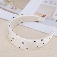 thumbnail image 3 of Unique Bargains 1 Pc Headband Polka Dot Hair Accessories Beige, 3 of 5