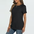 thumbnail image 5 of SUNBS T Shirts for Women Short Sleeve Crew Neck Plain Tee Casual Summer Top Women Blouses, 5 of 7