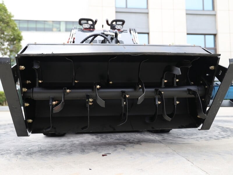 TYPHON Hydraulic Rotary Plow Tiller Attachment for Skid Steer Loaders. Heavy-Duty Soil Prep Tool