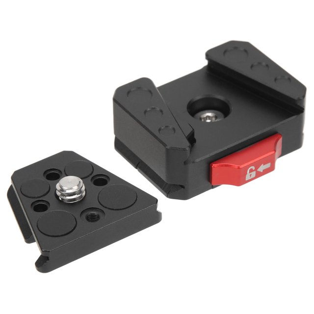V PlacA de Liberación Rápida de Bloqueo V, Kit de Ensamblaje de Bloqueo de Mini Vegetal de Desbloqueo Fácil Fácil de Evitar Batido para dslr