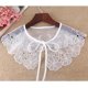 thumbnail image 3 of Blusa Sunnimix Desmontable Cuello Falso Floral Gasa Blanco Collar de Encaje, 3 of 8