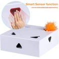 thumbnail image 3 of Smart Interactive Cat Toy, Ambush Interactive Electronic Cat Toy with Rotating Feather, Auto-Shut Off Funny Cat Feather Magic Box for Indoor Kitty Entertainment, Exercise & Catching Training Game, 3 of 8