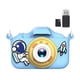 thumbnail image 1 of Cámara para niños HD Dual Lens Cute Camera Toys (azul con tarjeta de memoria 32G + lector), 1 of 2