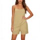 thumbnail image 5 of TaTaai Women's Casual Summer Set Solid Color Linen-Like Adjustable Camisole and Elastic Waist Shorts Two Piece Matching Outfit for Daily and Travel Wear Gift, 5 of 7