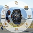 thumbnail image 4 of SKMEI Men's Watches Sports Outdoor Waterproof Military Wrist Watch Date Multi Function Tactics LED Alarm Stopwatch, 4 of 6