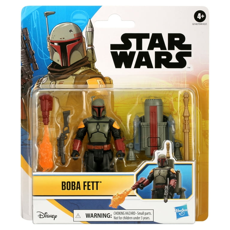 Star Wars Epic Hero Series Boba Fett Action Figure & 4