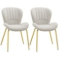 thumbnail image 1 of HOMCOM Dining Chairs Set of 2 with Cushioned Backrest, 1 of 10