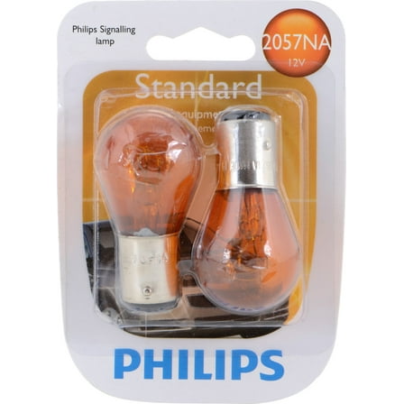 Philips Standard Miniature 2057Na, Amber, Twist Type, Always Change In Pairs!