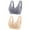 Gray 4, variant on Elainilye Fashion Wireless Bras For Women 3pc Nursing Bra Back Adjustment Yoga Running Bra Traceless Front Buckle Bra Vest,Gray