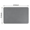 thumbnail image 6 of J&V TEXTILES Stone Bath Mat Diatomaceous Earth Shower Mat Non-Slip Super Absorbent Diatomite Stone Mats for Bathroom Floor Quick-Drying Easy to Clean 24''15'' Grey Dove Grey, 6 of 9