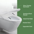 thumbnail image 2 of Inus N22 Electric Heated Bidet Toilet Seat Elongated, Warm Water, Smart Heated Water Luxury Bidet Toilet Seat with Kids Mode, Air Dryer, Self Cleaning, Tankless, Smart Touch Panel & Temp Control, 2 of 7
