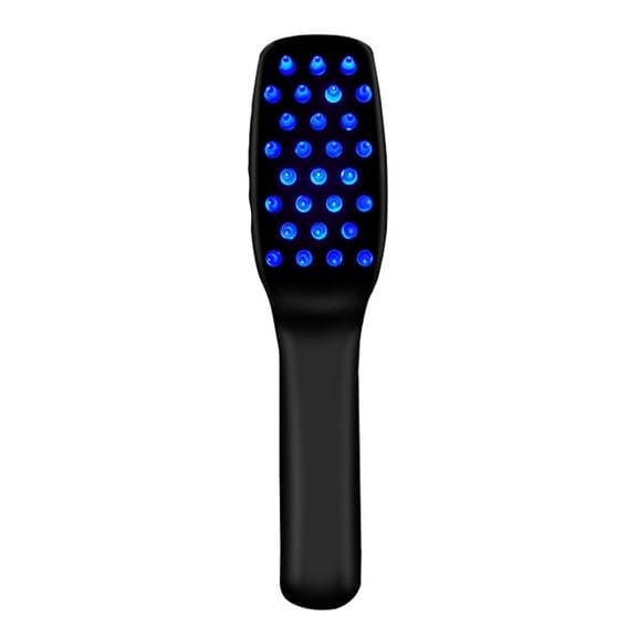 Happydeer Electric Hair Growth Comb Professional Scalp Massager Red Blue Light Therapy Hair Loss Treatment Portable Electric Massage Brush for Thinning Hair