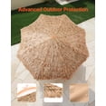 thumbnail image 5 of VEVOR Tiki Umbrella, 9 ft Thatched Patio Umbrella with Tilt, Hawaiian Style Beach Parasol with Durable PP Thatch and 8 Metal Ribs, Grass Pool Umbrellas for Beach, Patio, Poolside, Backyard & Garden, 5 of 9